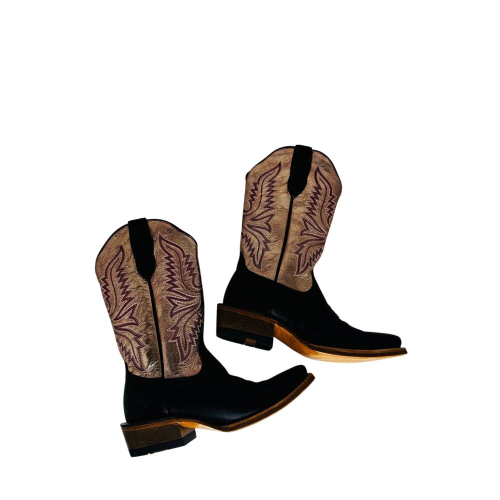 Ariat Futurity Flash Midnight Black Rose Gold Western Cowboy Boots Women’s 7.5B - Picture 5 of 10